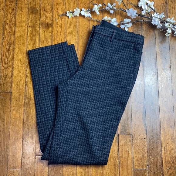 Theory #477 Tailored Trousers Houndstooth Twill Pants - Picture 9 of 10